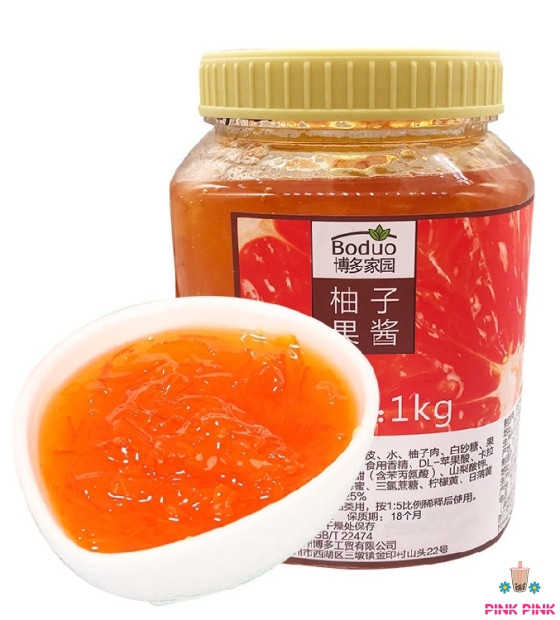 Mứt Bodou Bưởi Hồng