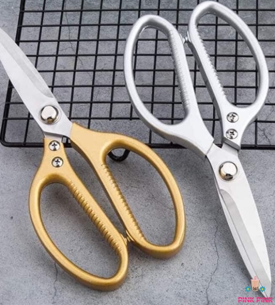DỤNG CỤ CÂY KÉO NHÀ BẾP - CÁN VÀNG/ BẠC SK5 ( NHẬT )