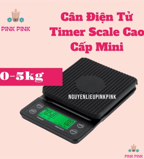 CÂN TIỂU LI ĐỊNH LƯỢNG ĐIỆN TỬ TIMER SCALE CAO CẤP MINI 0-5KG