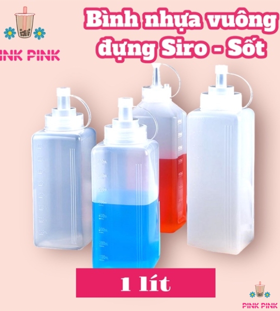 DCPC BÌNH NHỰA VUÔNG ĐỰNG SỐT - SIRO 800ML