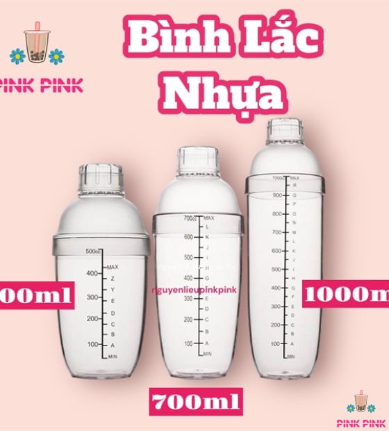 DCPC BÌNH LẮC - SHAKER NHỰA CHIA VẠCH 700ML