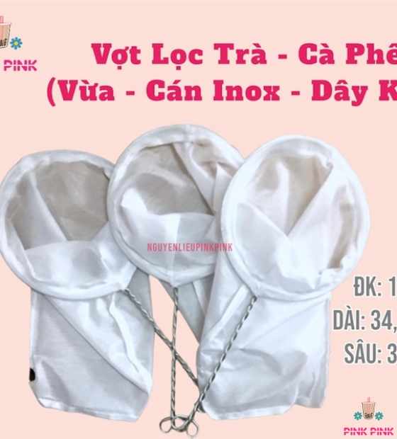 DCPC VỢT LỌC TRÀ VỪA ( ĐK 19, DÀI 34.5, SÂU 32)