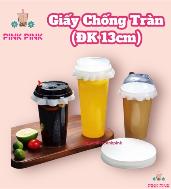 Giấy chống tràn miệng ly (LỐC 500 TỜ )