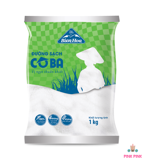 ĐƯỜNG HẠT CÁT TRẮNG CÔ BA BIÊN HÒA 1KG