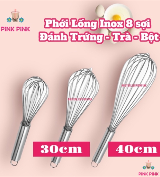 CÂY PHỚI LỒNG 8 SỢI ĐÁNH TRỨNG - TRÀ - BỘT ( DÀY)  40CM