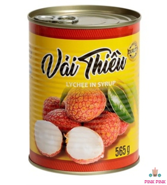 Vải Thiều Ngâm Đường Lon NGỌC HÀ 565g (Lon Vàng)