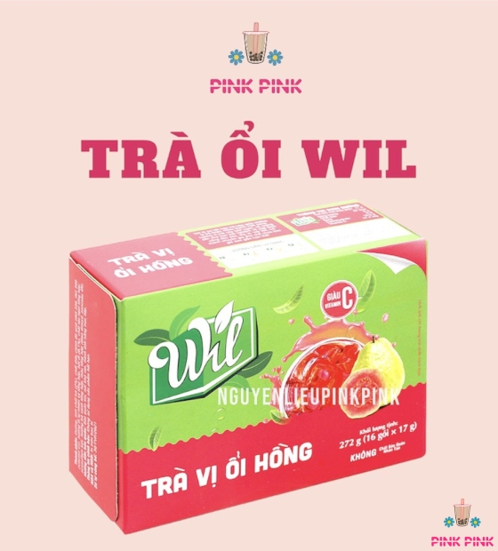 Trà ổi hồng Wil hộp 272g (16 gói x 17g) 