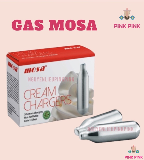 Viên gas kem tươi Mosa hộp 10 viên