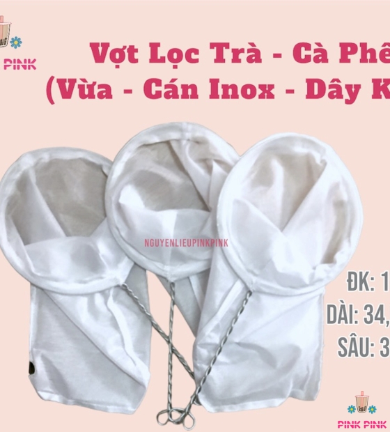VỢT LỌC TRÀ CÀ PHÊ VỪA ( CÁN INOX)